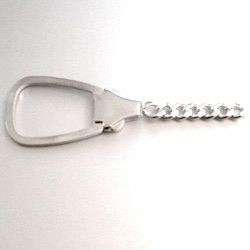 Sterling Silver Keychain Keyring Finding 7 cm 7 gram ID # 6098