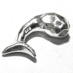 Sterling Silver Charm Pendant Dolphin 18 mm 2.4 gram ID # 6359