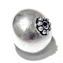 Sterling Silver Bead 15 mm 2.7 gram ID # 6470
