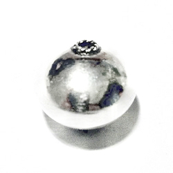Sterling Silver Bead 15 mm 2.5 gram ID # 6475