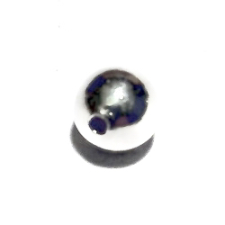 Lot of 2 Sterling Silver Bead 8 mm 1.4 gram ID # 6515