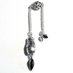 Sterling silver top attachment for tasbih 10+ mm 12 cm ID # 6551