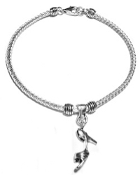 Sterling Silver Thematic Charm Bracelet Heels 9 gram ID # 6604