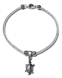 Sterling Silver Thematic Charm Bracelet Tortoise 9 gram ID # 6607