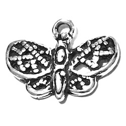Sterling Silver Charm Pendant Butterfly 18 mm 1.4 gram ID # 6709