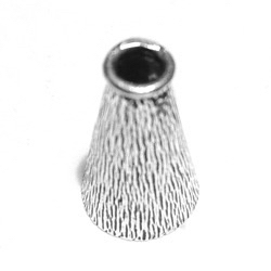 Sterling Silver Bead Cap Cone 19 mm 2.2 gram ID # 6849